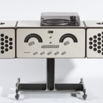 10.	Achille e Pier Giacomo Castiglioni, Radioricevitore RR126, Progetto 1966, Produzione Brionvega 1966, plastica metallo e legno, cm 121 x 36,5 x 72.